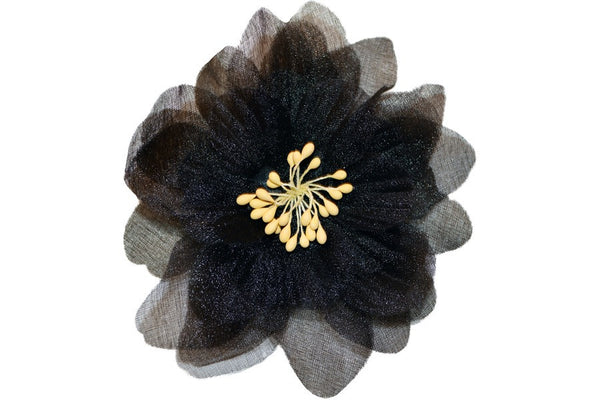 Camellia Flower - Black